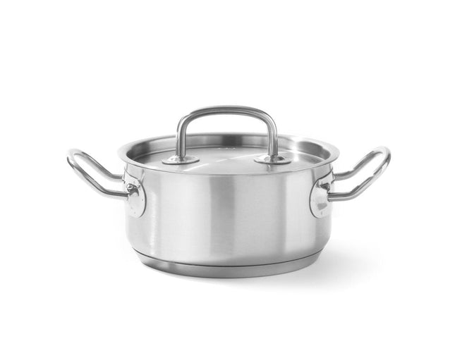 Bratentopf - mit Deckel, HENDI, Kitchen Line, 1,5L, ø160x(H)75mm - Salmgastro Onlineshop-836002-Hendi-8711369836002