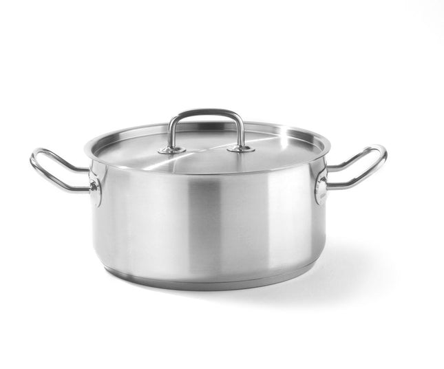 Bratentopf - mit Deckel, HENDI, Kitchen Line, 4,9L, ø240x(H)110mm - Salmgastro Onlineshop-836026-Hendi-8711369836026