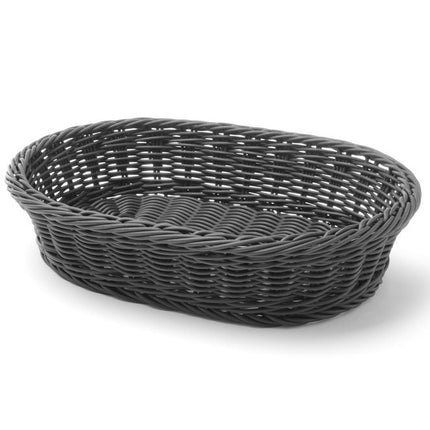 Brotkorb, oval, HENDI, Schwarz, 320x230x(H)70mm - Salmgastro Onlineshop-426654-Hendi-8711369426654