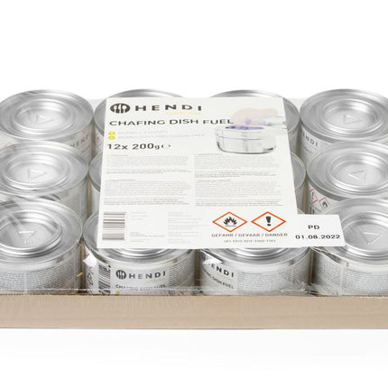 Chafing Dish Brennpaste (NL/DE/FR/EN), HENDI, 12 Stk - Salmgastro Onlineshop-194362-Hendi-8711369194362