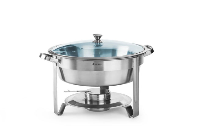 Chafing Dish - rund, HENDI, Kitchen Line, 3,5L, ø390x(H)270mm - Salmgastro Onlineshop-470619-Hendi-8711369470619