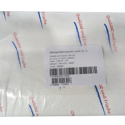 Dagema 1 Paket Metzgerfaltbeutel Gr.5 "Qualität und Frische" - Salmgastro Onlineshop-0502090-Dagema-
