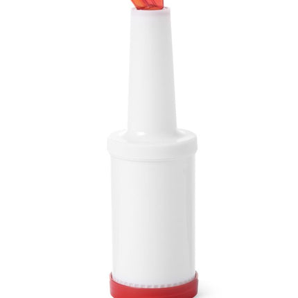 Dosier- und Aufbewahrungsflasche, Bar up, 0,8L, Rot, ø90x(H)300mm - Salmgastro Onlineshop-557600-Hendi-8711369557600