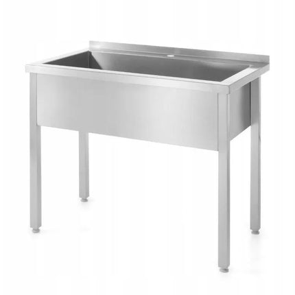 Einzelspültisch - geschweißt, Tiefe 700 mm, Becken 300 mm, HENDI, Profi Line, 800x700x(H)850mm - Salmgastro Onlineshop-812853-Hendi-8711369812853