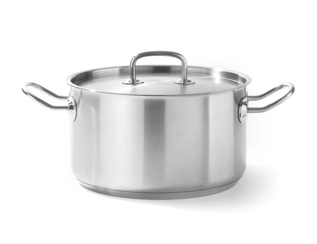 Fleischtopf - mit Deckel, HENDI, Kitchen Line, 6L, ø240x(H)135mm - Salmgastro Onlineshop-836309-Hendi-8711369836309