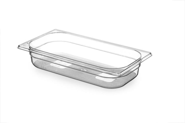 Gastronorm Behälter 1/3, HENDI, GN 1/3, 2,5L, Transparent, 325x176x(H)65mm - Salmgastro Onlineshop-869437-Hendi-8711369869437