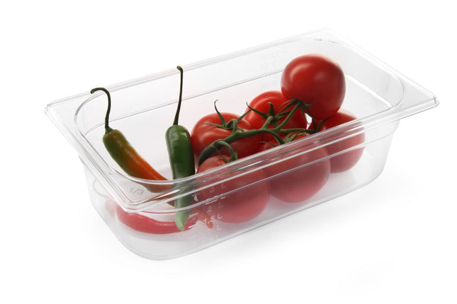 Gastronorm Behälter 1/3, HENDI, Profi Line, GN 1/3, 2,5L, Transparent, 325x176x(H)65mm - Salmgastro Onlineshop-861530-Hendi-8711369861530