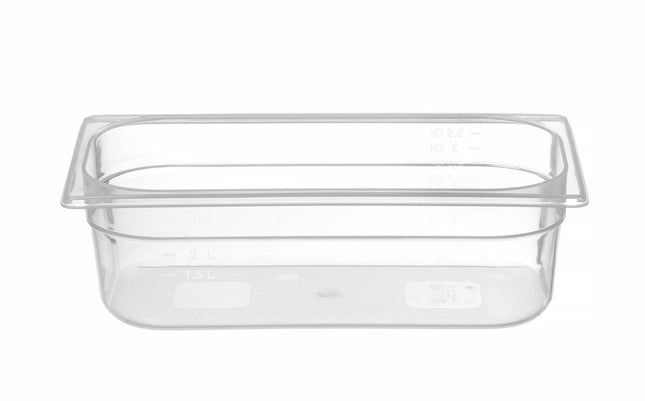 Gastronorm Behälter 1/3, HENDI, Profi Line, GN 1/3, 4L, Transparent, 325x176x(H)100mm - Salmgastro Onlineshop-880227-Hendi-8711369880227