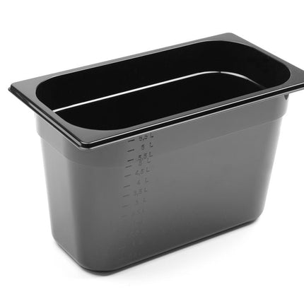 Gastronorm Behälter 1/3, HENDI, Profi Line, GN 1/3, 7,8L, Schwarz, 325x176x(H)200mm - Salmgastro Onlineshop-862506-Hendi-8711369862506