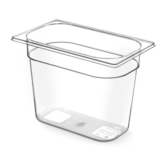 Gastronorm Behälter 1/4, HENDI, GN 1/4, 2,8L, Transparent, 265x162x(H)100mm - Salmgastro Onlineshop-869529-Hendi-8711369869529