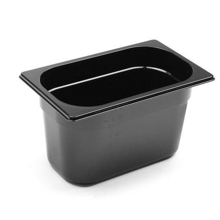 Gastronorm Behälter 1/4, HENDI, Profi Line, GN 1/4, 4L, Schwarz, 265x162x(H)150mm - Salmgastro Onlineshop-862612-Hendi-8711369862612