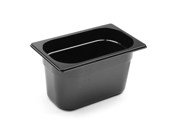 Gastronorm Behälter 1/4, HENDI, Profi Line, GN 1/4, 4L, Schwarz, 265x162x(H)150mm - Salmgastro Onlineshop-862612-Hendi-8711369862612