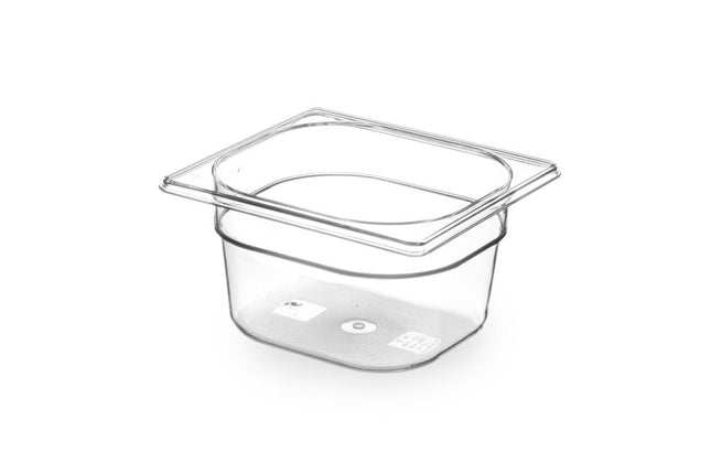 Gastronorm Behälter 1/6, HENDI, GN 1/6, 1,6L, Transparent, 176x162x(H)100mm - Salmgastro Onlineshop-869628-Hendi-8711369869628