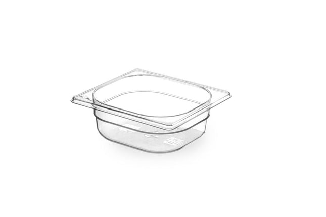 Gastronorm Behälter 1/6, HENDI, GN 1/6, 1L, Transparent, 176x162x(H)65mm - Salmgastro Onlineshop-869635-Hendi-8711369869635