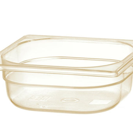 Gastronorm Behälter 1/6, hochtemperatubeständig, HENDI, GN 1/6, 1L, Transparent, 176x162x(H)65mm - Salmgastro Onlineshop-869680-Hendi-8711369869680