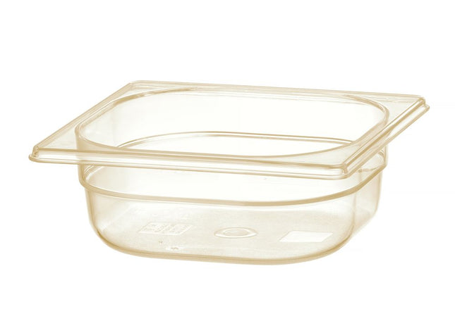 Gastronorm Behälter 1/6, hochtemperatubeständig, HENDI, GN 1/6, 1L, Transparent, 176x162x(H)65mm - Salmgastro Onlineshop-869680-Hendi-8711369869680