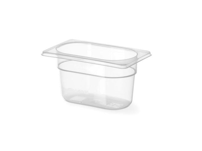 Gastronorm Behälter 1/9, HENDI, Profi Line, 1,0, GN 1/9, 1L, Transparent, 176x108x(H)100mm - Salmgastro Onlineshop-880524-Hendi-8711369880524