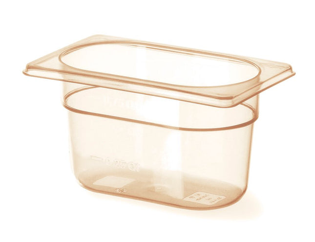 Gastronorm Behälter 1/9, hochtemperaturbeständig, HENDI, GN 1/9, 0,9L, Transparent, 176x108x(H)100mm - Salmgastro Onlineshop-869772-Hendi-8711369869772