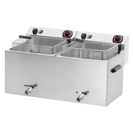 Hagsfeld Elektro Fritteuse Plus F1010 2x11 L 400V - Salmgastro Onlineshop-8173122-Hagsfeld-