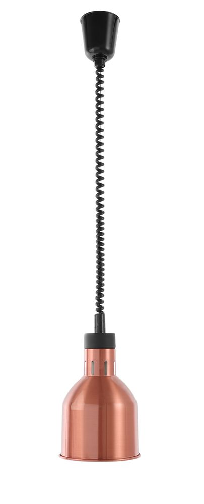 Höhenverstellbare Wärmelampe, zylinderförmig, HENDI, Kupfer, 230V/250W, ø175x(H)250mm - Salmgastro Onlineshop-273890-Hendi-8711369273890