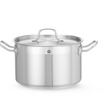 Kochtopf, mittel - mit Deckel, HENDI, Profi Line, 7L, ø240x(H)150mm - Salmgastro Onlineshop-831403-Hendi-8711369831403