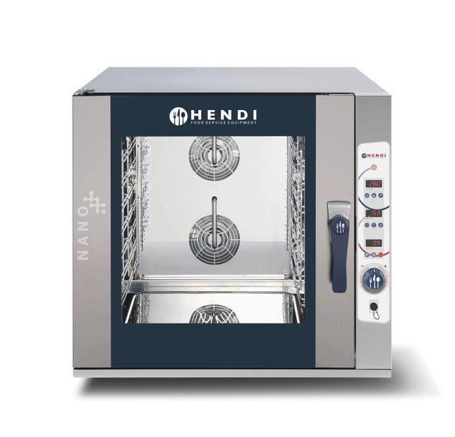 Kombidämpfer Digital NANO 7x GN 1/1, HENDI, Dunkelgrau, 400V/10800W, 920x834x(H)859mm - Salmgastro Onlineshop-223109-Hendi-8711369223109