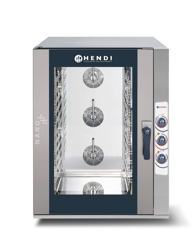 Kombidämpfer Manuell NANO Gastronorm 12x GN 1/1, HENDI, 400V/16100W, 920x834x(H)1195mm - Salmgastro Onlineshop-223093-Hendi-8711369223093