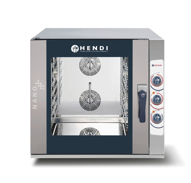Kombidämpfer Manuell NANO Gastronorm 7xGN 1/1, HENDI, 400V/10800W, 920x834x(H)859mm - Salmgastro Onlineshop-223116-Hendi-8711369223116