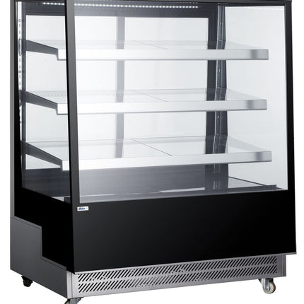 Kühlvitrine mit 3 geneigten Regalen, Arktic, 650L, 230V/490W, 1200x805x(H)1445mm - Salmgastro Onlineshop-233320-Hendi-8711369233320