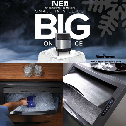 Manitowoc Eiswürfelbereiter Neo UYP 0240AZ - Salmgastro Onlineshop-CN-UYP 0240AZ-Chromonorm-