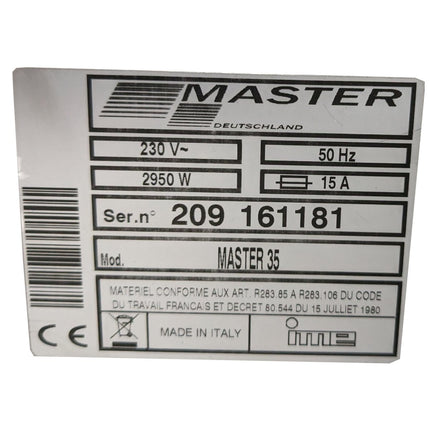Master Geschirrspülmaschine Master35 Spülmaschine mit Klarspülpumpe Gastronomie gebraucht - Salmgastro Onlineshop-8165823-Master-