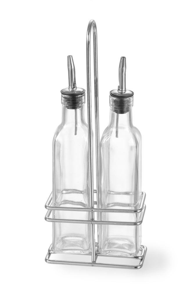 Menage Essig und Öl, HENDI, 2x0,237L, 0,47L, 115x60x(H)325mm - Salmgastro Onlineshop-460245-Hendi-8711369460245