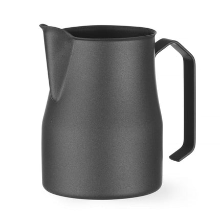Milchkännchen mit V-förmigem Ausguss, mattschwarz, HENDI, 0,7L, Schwarz, ø84x(H)130mm - Salmgastro Onlineshop-451045-Hendi-8711369451045
