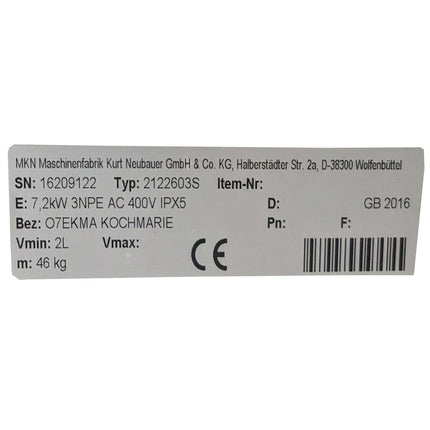 MKN Elektro Kochmarie 1/1 GN SUPRA OPTIMA 700 Sonderausstattung - Salmgastro Onlineshop-8170841-MKN-