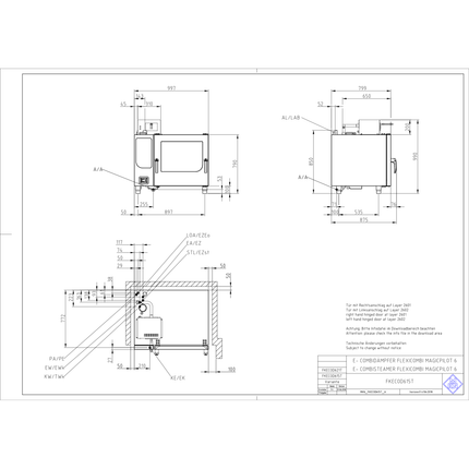 MKN FlexiCombi MagicPilot 6.1 Elektro Türanschlag rechts FKECOD615T - Salmgastro Onlineshop-8172693-MKN-FKECOD615T