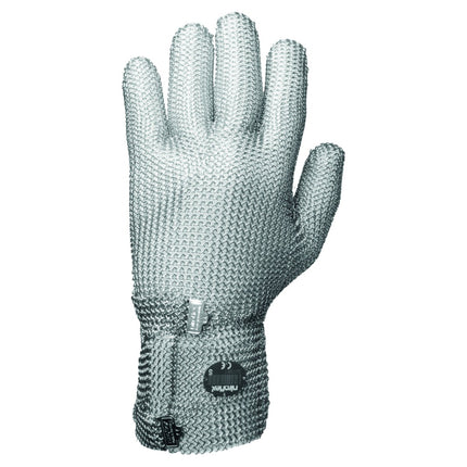Münch Stechschutzhandschuh Niroflex 2000 Gr. 1, S, weiß, kurze Stulpe - Salmgastro Onlineshop-GS2111107000-Münch-
