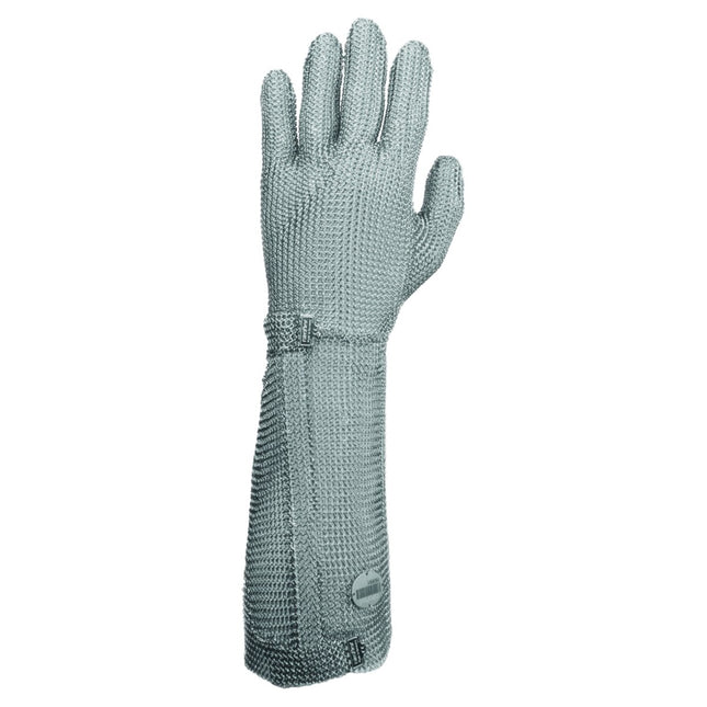 Münch Stechschutzhandschuh Niroflex 2000 Gr.1, S, weiß, lange Stulpe - Salmgastro Onlineshop-GS21 111 22000-Münch-