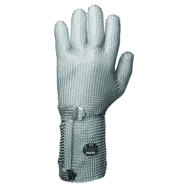 Münch Stechschutzhandschuh Niroflex 2000 Gr.2, M, rot, lange Stulpe 15 cm - Salmgastro Onlineshop-GS2111215000-Münch-