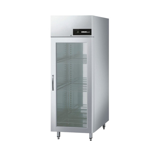 NOVA – Kühlschrank BR 690 mit Glastür - Salmgastro Onlineshop-CHKMN06900V1-Chromonorm-