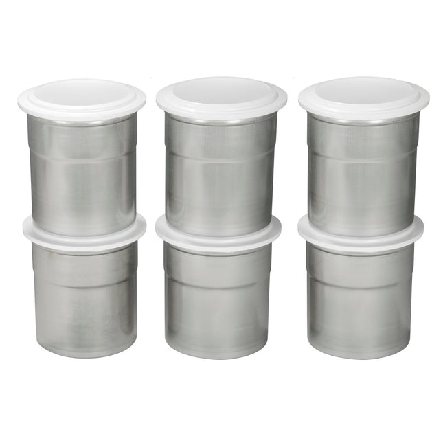 Pacojet 6er-Set Chromstahl Edelstahl Pacossierbecher inkl. Deckel - Salmgastro Onlineshop-8151944-Pacojet-