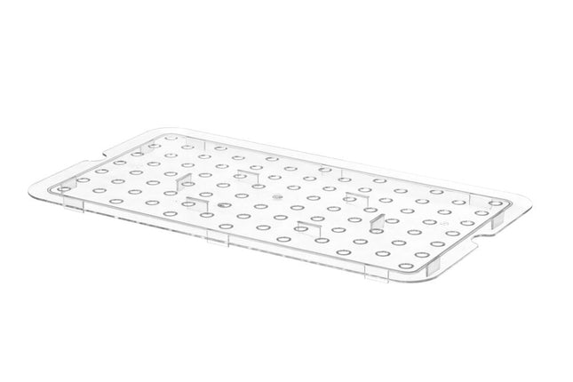 Perforiertes Abtropfgitter für GN-Behälter aus Polycarbonat, HENDI, Profi Line, GN 1/1, Transparent, 467x263mm - Salmgastro Onlineshop-868522-Hendi-8711369868522