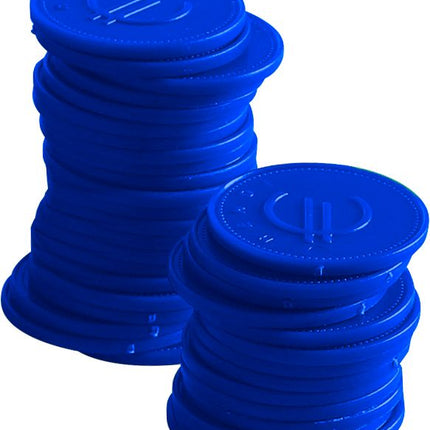 Pfandmünzen - 100 Stk., Bar up, Blau, 100 Stk., ø25mm - Salmgastro Onlineshop-665121-Hendi-8711369665121