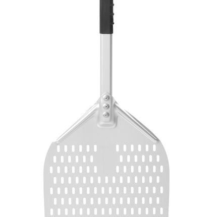 Pizzaschaufel mit kurzem Griff, quadratisch, perforiert, HENDI, 350x710mm - Salmgastro Onlineshop-618066-Hendi-8711369618066