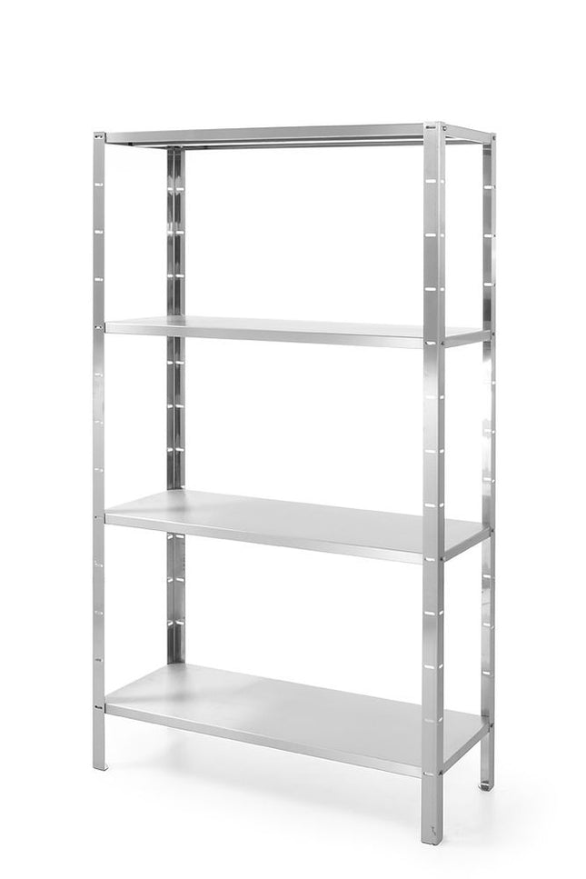 Regal mit 4 Böden - zur Selbstmontage, HENDI, Kitchen Line, 1000x400x(H)1800mm - Salmgastro Onlineshop-812525-Hendi-8711369812525