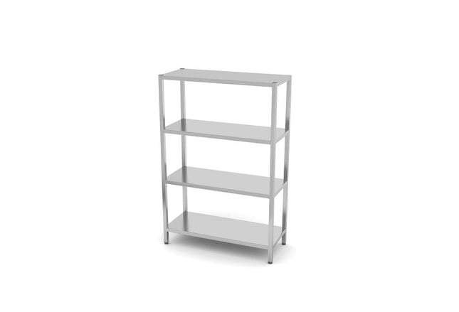 Regal mit 4 Böden - zur Selbstmontage, HENDI, Kitchen Line, 1200x500x(H)1800mm - Salmgastro Onlineshop-812549-Hendi-8711369812549