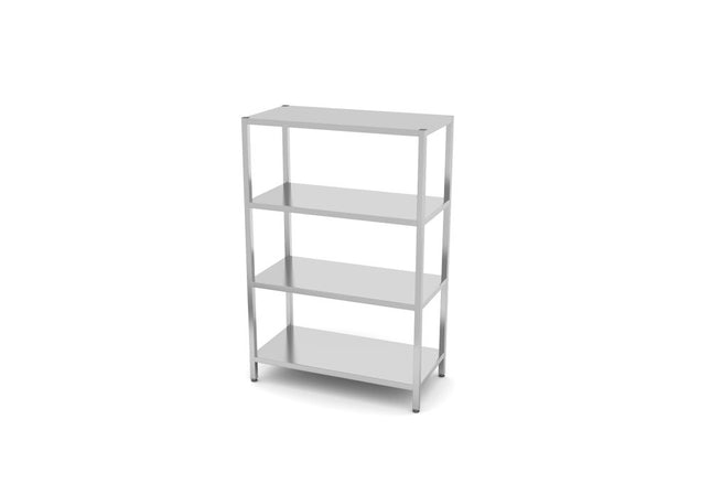Regal mit 4 Böden - zur Selbstmontage, HENDI, Kitchen Line, 1200x600x(H)1800mm - Salmgastro Onlineshop-812563-Hendi-8711369812563