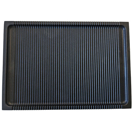 Risoli Grillplatte 380x260 gerillt Aluminiumguss - Salmgastro Onlineshop-E729001-Risoli-