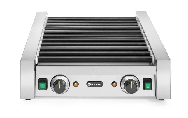 Rollengrill - 2 Zonen, HENDI, 11 Rollen, 230V/1180W, 520x477x(H)175mm - Salmgastro Onlineshop-268704-Hendi-8711369268704