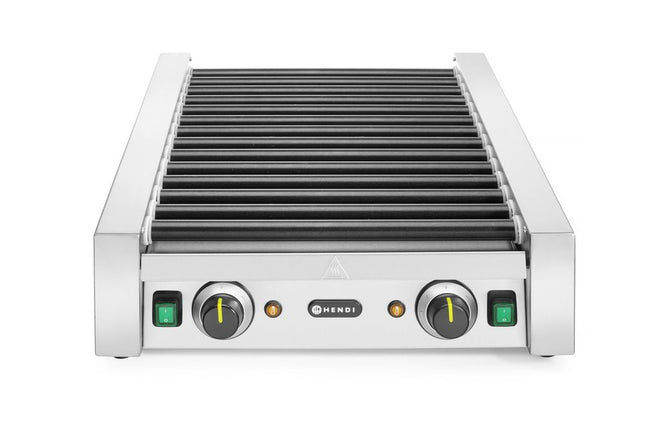 Rollengrill - 2 Zonen, HENDI, 14 Rollen, 230V/1480W, 520x591x(H)175mm - Salmgastro Onlineshop-268735-Hendi-8711369268735