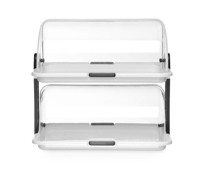 Rolltop-Präsenter - doppelt, HENDI, 465x310x(H)410mm - Salmgastro Onlineshop-871713-Hendi-8711369871713
